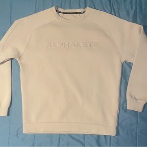 Alphalete Cream Crewneck Sweater Premium Comfort